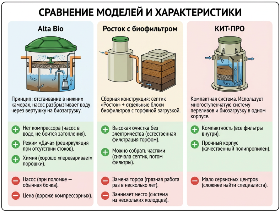 Лучшие септики с БИО фильтром