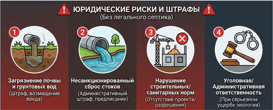 штрафы за выгребные ямы