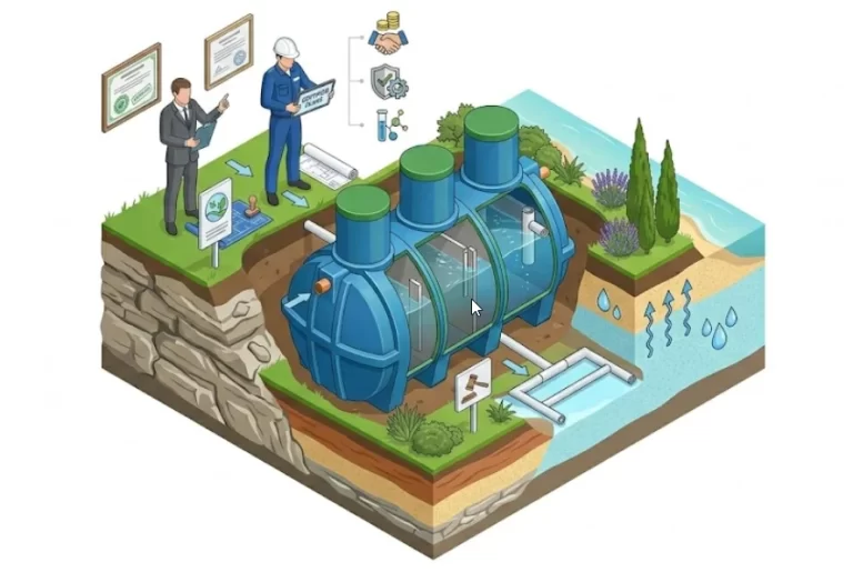 нормы расстояния установки септика