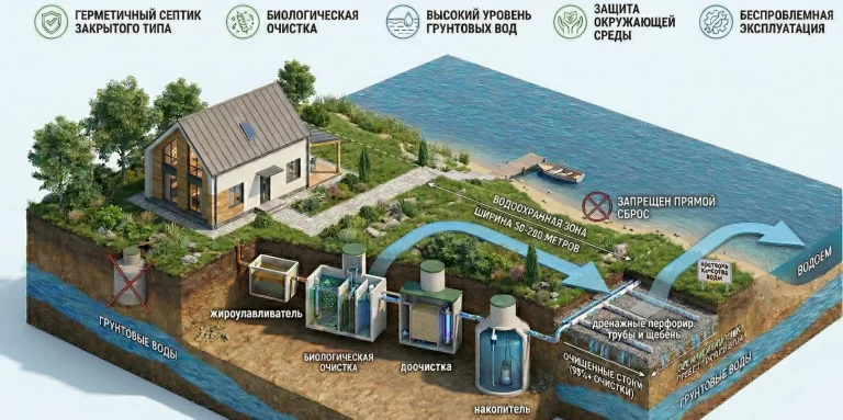 Септик в водоохранной зоне
