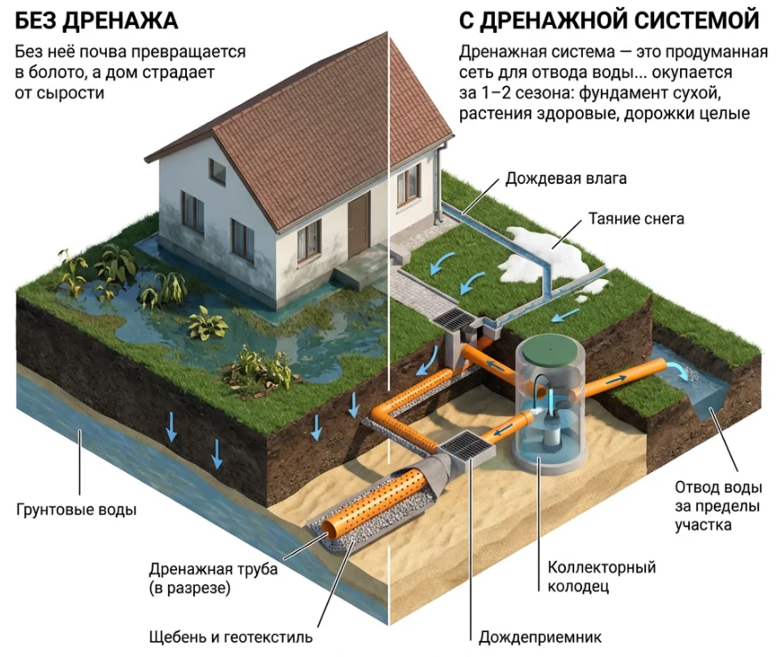 Что такое дренажная система