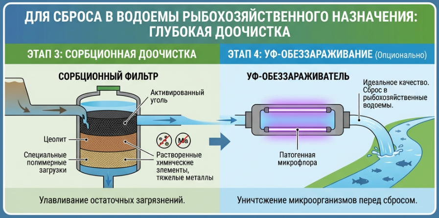 Глубокая доочистка ливневых стоков