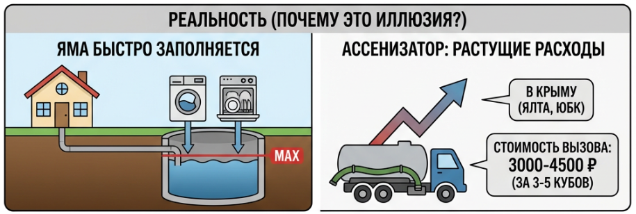 Затраты на выгребную яму